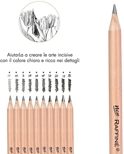 Piece Professional Sketch Pencil Set with Portable Case