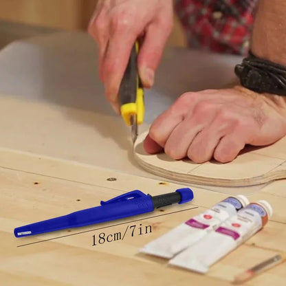 2-in-1 Solid Carpenter Pencil with Built-In Sharpener