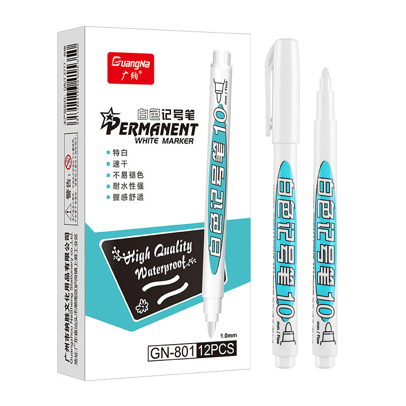 Waterproof Oily White Marker Pen for Tires and Graffiti