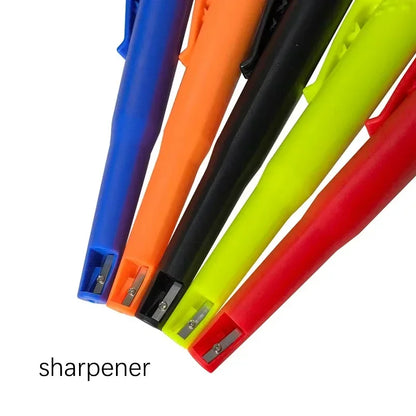 2-in-1 Solid Carpenter Pencil with Built-In Sharpener