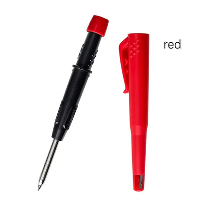 2-in-1 Solid Carpenter Pencil with Built-In Sharpener