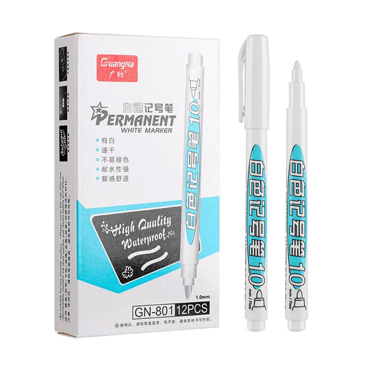 Waterproof Oily White Marker Pen for Tires and Graffiti