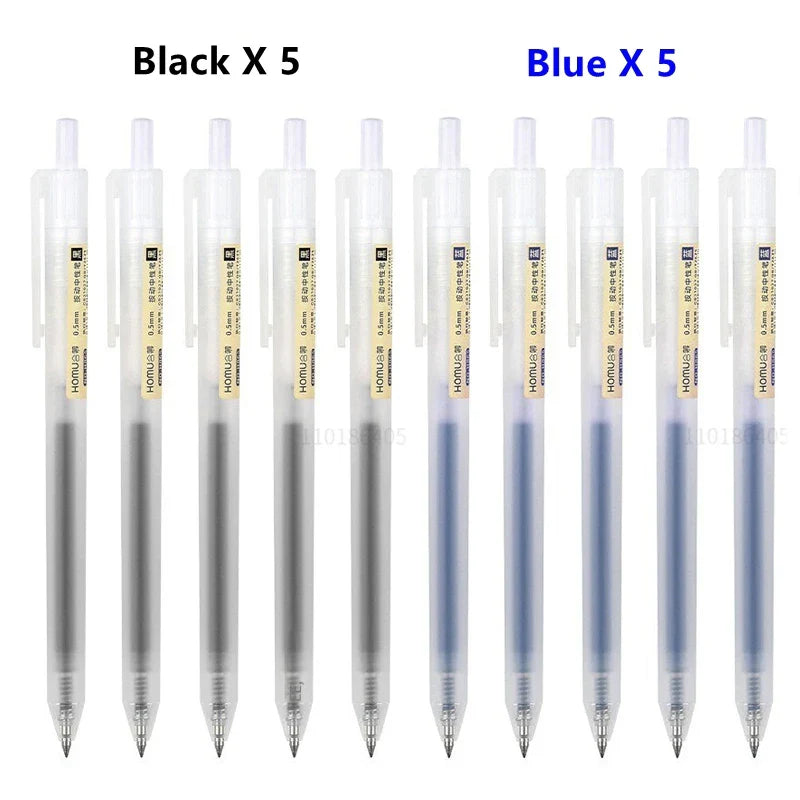 Retractable Gel Pens - 0.5mm Ballpoint Pens