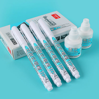 Waterproof Oily White Marker Pen for Tires and Graffiti