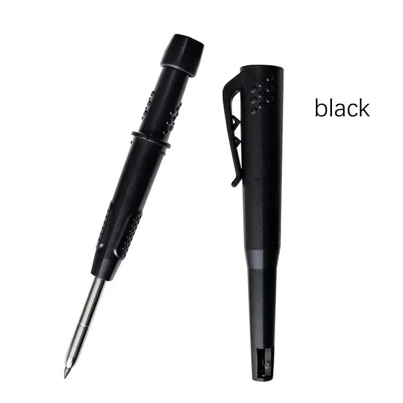 2-in-1 Solid Carpenter Pencil with Built-In Sharpener