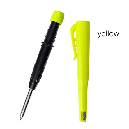 2-in-1 Solid Carpenter Pencil with Built-In Sharpener