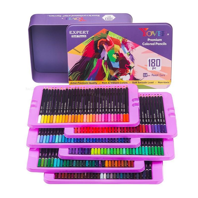 Professional 180-Color Colored Pencil Set